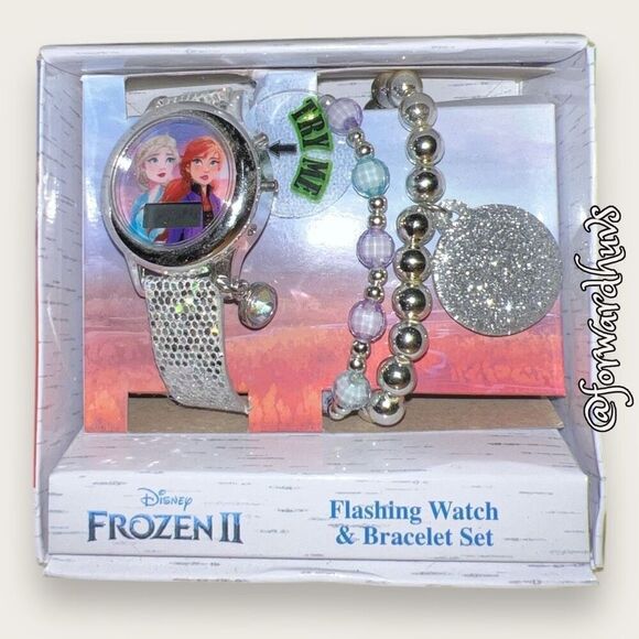 Bundle Sale 3 for $15 | CRAFT or REPAIR | Frozen 2 Watch & Bracelet Set In Box | - Picture 3 of 9